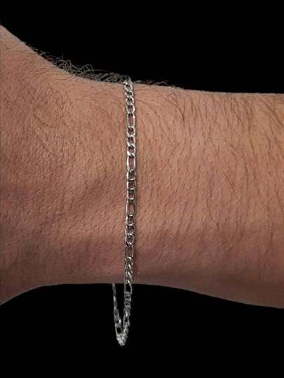 Pulseira Masculina 3x1 Aço Inoxidável 2mm