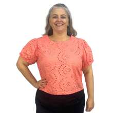 Plus Size Blouses - 乾枯玫瑰色 - 查看 1