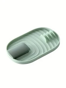 1pc, Foldable Kitchen Organizer: Spatula/Spoon Rest, Pot Lid Holder, And Tableware Storage Rack - Save Space And Keep Your Kitchen Tidy