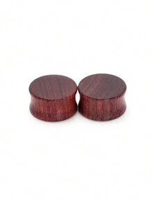 2 Peças Plugues e Túneis de Madeira, Expansor de Orelha, Plugues de Madeira Natural, Túneis, Tamanhos 6mm-20mm, Túneis de Carne, Joias Corporais, Piercings