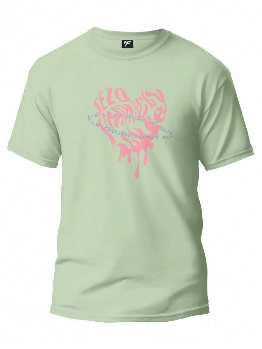 Men T-Shirts - 橄欖綠 - 查看 1
