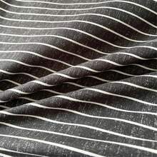 4 件套超柔软条纹床上用品套装，包括 1 个羽绒被套、1 个床单、2 个枕套，适合所有季节 - 黑與白 - 查看 9