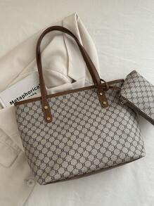 Tote Bag Female Large Capacity College Student Class Commuter Bag Shoulder Woman Bag Handbag Bagback To School,Classic Casual, Suitable For Teen Girls Women College StudentsWork , Business, Commute,Outdoors, Travel, Outings