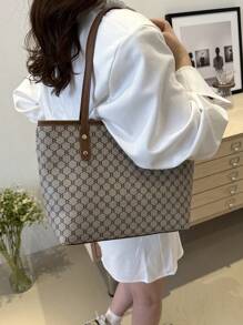 Tote Bag Female Large Capacity College Student Class Commuter Bag Shoulder Woman Bag Handbag Bagback To School,Classic Casual, Suitable For Teen Girls Women College StudentsWork , Business, Commute,Outdoors, Travel, Outings