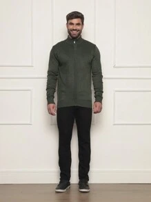 Men Sweatshirts - 軍綠色 - 查看 5