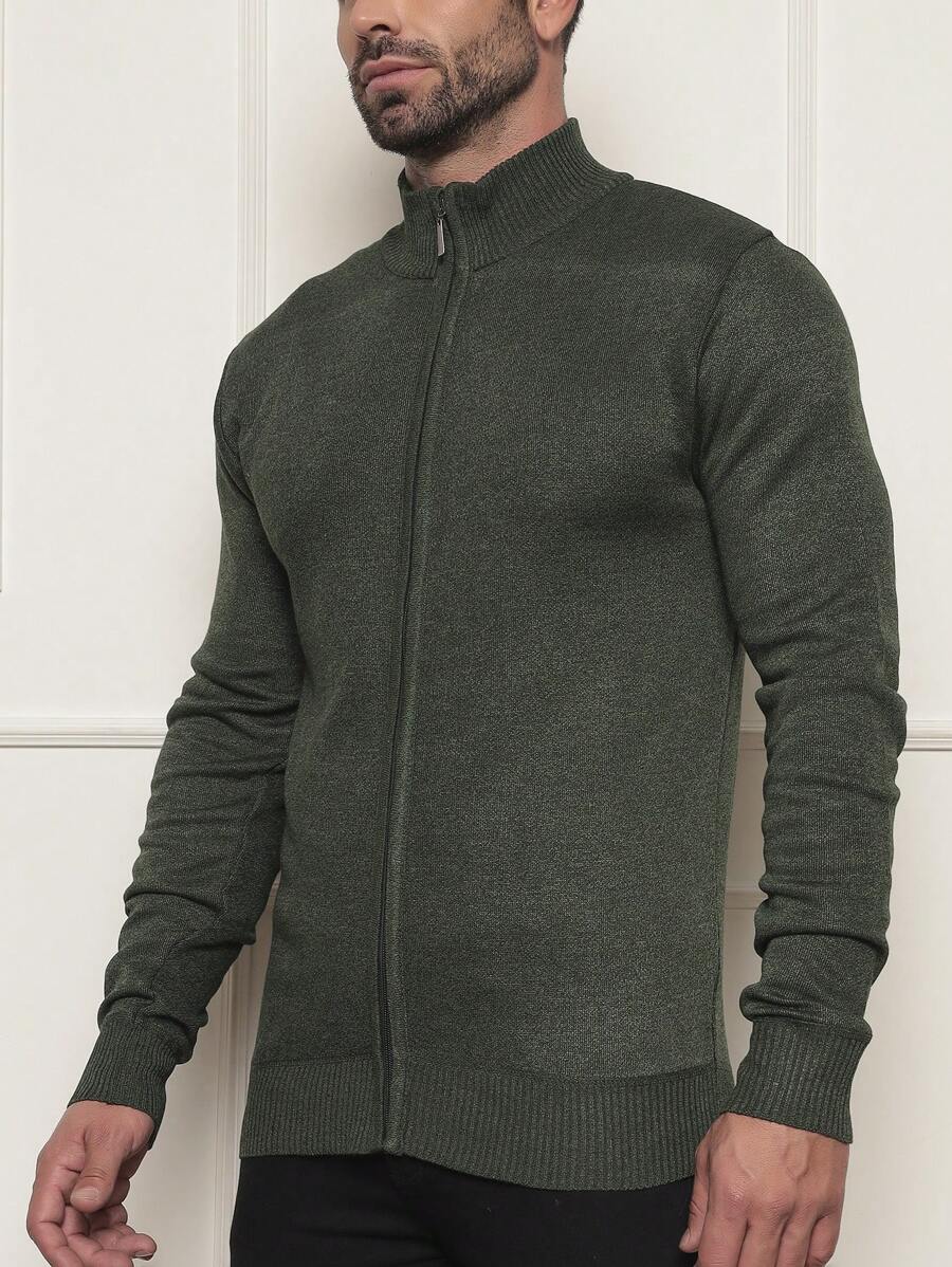 Men Sweatshirts - 軍綠色 - 查看 1