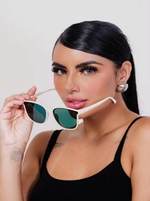 Women Fashion Glasses - 米色 - 查看 6