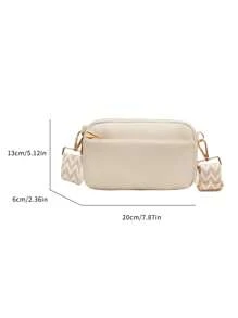 Mini Minimalist Plain Crossbody Bag, Fashion PU Shoulder Bag, Women Casual Handbag And Phone Wallet