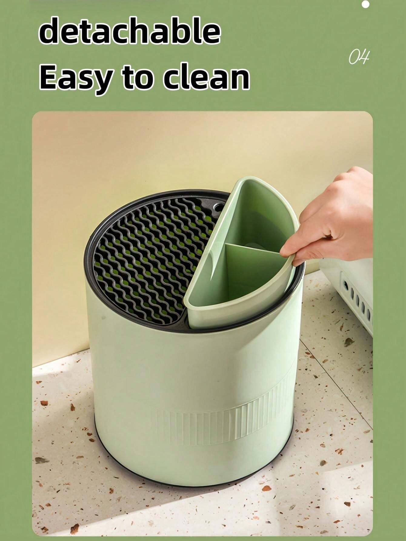 A Desktop Rotating Knife Storage Rack With Independent Packaging, Which ...