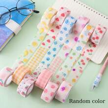 5PCS Self-Adhesive Elastic Bandage, Cute Cartoon/Solid Color Finger Bandages For Students - Anti-Wear Hand Tape For Writing/For Fixing Fingers, Toes, Nude Sport Tape, Self-Adhesive Finger Cover (Color Random) Gym Accessories Sales Sports Tape