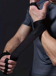 Gants de fitness pour hommes et femmes respirants - polyester durable avec design sans doigts, adapté à la musculation et à l'entraînement de remise en forme, avec sangle de sécurité