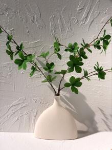 1 pièce Vase d'arrangement de fleurs de style nordique INS pour la décoration de la table de salon du meuble TV, vase de fleurs hydroponique blanc de style européen et minimaliste pour insérer des fleurs, décoration de tulipe pour une table de salle à manger et salon design unique