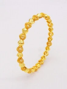 Dubai Luxury 24k Gold Color Bracelets For Women Men Ramadan Bangles&Bracelet African/Arab Wedding Jewelry Gifts