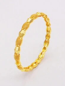Dubai Luxury 24k Gold Color Bracelets For Women Men Ramadan Bangles&Bracelet African/Arab Wedding Jewelry Gifts