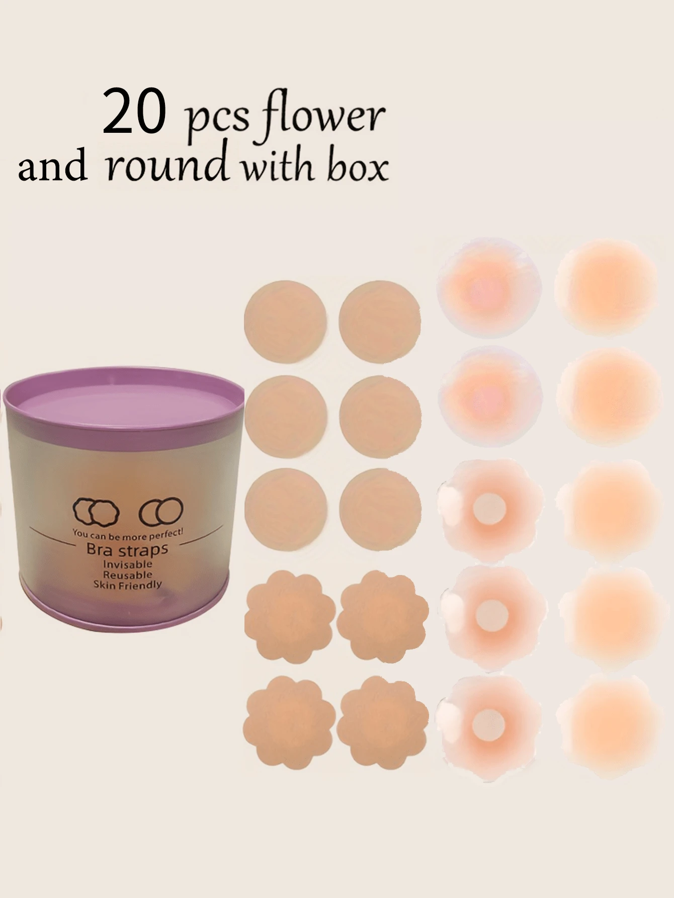 Ypser Nipple Cover Satin Pasties Disposable Self Adhesive Bra Pad Breast Petals (Color: 12 Pairs Mixed, Tamaño: One Size) : Maquillaje - Pétalos para Pecho