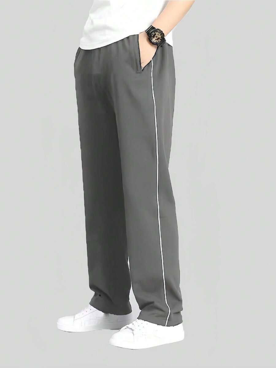 Men Pants - 灰色 - 查看 1
