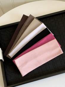 Girlish! 4pcs/Pack Solid Color Basic All-Match Sport Headbands, Korean Style Fashionable Wide-Band Hair Accessory, Ideal For Casual & Outdoor Activities Turban Headband Sweatband, School Stuff, College