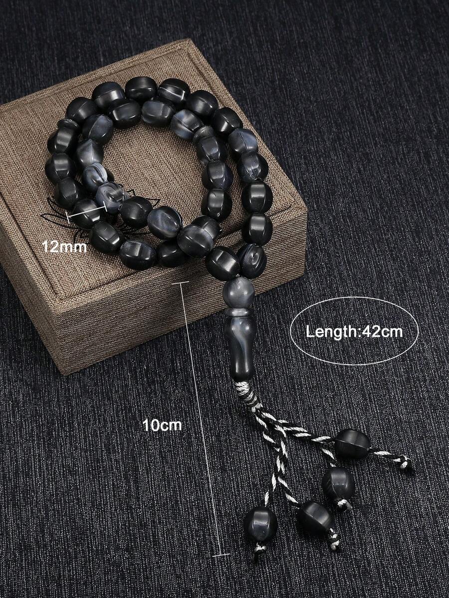 1pc Creative Handmade Woven Rope Geometric Hexahedron Prayer Bead