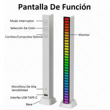 Luz LED de recogida de luz de ambiente de música creativa, fiesta en casa del coche - Negro - Ver 8