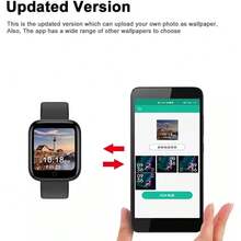 1.9 Inch Smartwatch, Smart Watch With Microphones, Speakers And Intelligent Voice Assistants, IP68 Waterproof Sports Watch With GPS, Heart Rate, Etc. For Women And Men - 黑色 - 查看 6