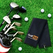 Golfhub Golf Towel - Golf Accessories For Men - Golf Gifts For Men & Women- Embroidered Funny Golf Towel