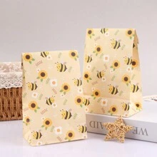 10入組蜜蜂禮物袋，蜜蜂主題派對糖果禮物袋，蜜蜂生日派對裝飾禮物包裝袋 - 黃色 - 查看 13
