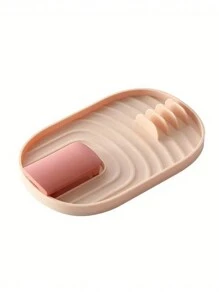 1pc, Foldable Kitchen Organizer: Spatula/Spoon Rest, Pot Lid Holder, And Tableware Storage Rack - Save Space And Keep Your Kitchen Tidy