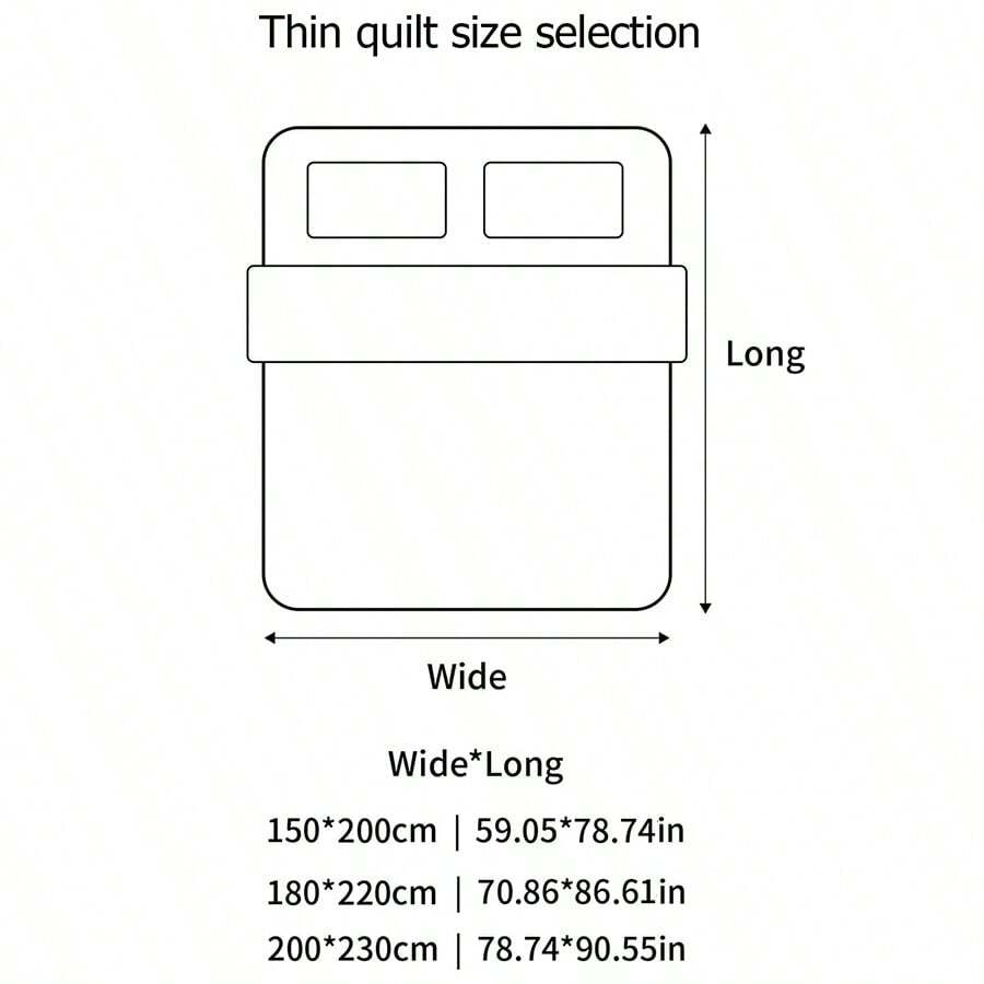 One Piece Printed SeamEdged Summer Quilt, Light Weight, WideEdged