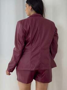 Women Two-Piece Outfits - 紫紅色 - 查看 2