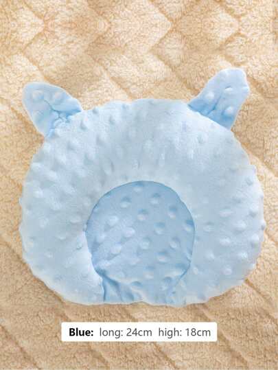 1PC Blue Newborn Pillow Adjustable Baby Head Pillow Soft And Breathable Baby Pillows For Sleeping Love Valentine