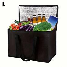 1pc XL/Grote Geïsoleerde Tas, Houdt Eten Urenlang Warm & Koud, Herbruikbare Boodschappentas, Zachte Koeltas, Lichtgewicht & Stevige Rits Schoolbenodigdheden Schoolaccessoires Terug Naar School Universiteit Studenten Vakantie Zomer Festival Vakantie Lunchtas Vrouw Lunchbox Tas Voor Vrouwen Dames