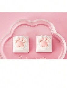 Pink Cat Claw Keycap Mechanical Keyboard Single Silicon Cat Butt Keycap - Pink - View 10