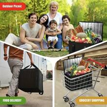 1pc XL/Grote Geïsoleerde Tas, Houdt Eten Urenlang Warm & Koud, Herbruikbare Boodschappentas, Zachte Koeltas, Lichtgewicht & Stevige Rits Schoolbenodigdheden Schoolaccessoires Terug Naar School Universiteit Studenten Vakantie Zomer Festival Vakantie Lunchtas Vrouw Lunchbox Tas Voor Vrouwen Dames