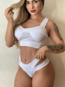 Women Bikini Sets - 白色 - 查看 2