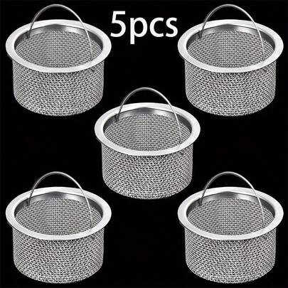 5件套不锈钢厨房水槽过滤器，水槽排水过滤器，厨房用品，厨房配件，厨房工具