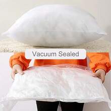 1pc Decorative Pillow Inner Cushion, Square Pillow Insert For Couch Sofa Bed Home Decor, Pillow Inserts - Cloud White - View 5