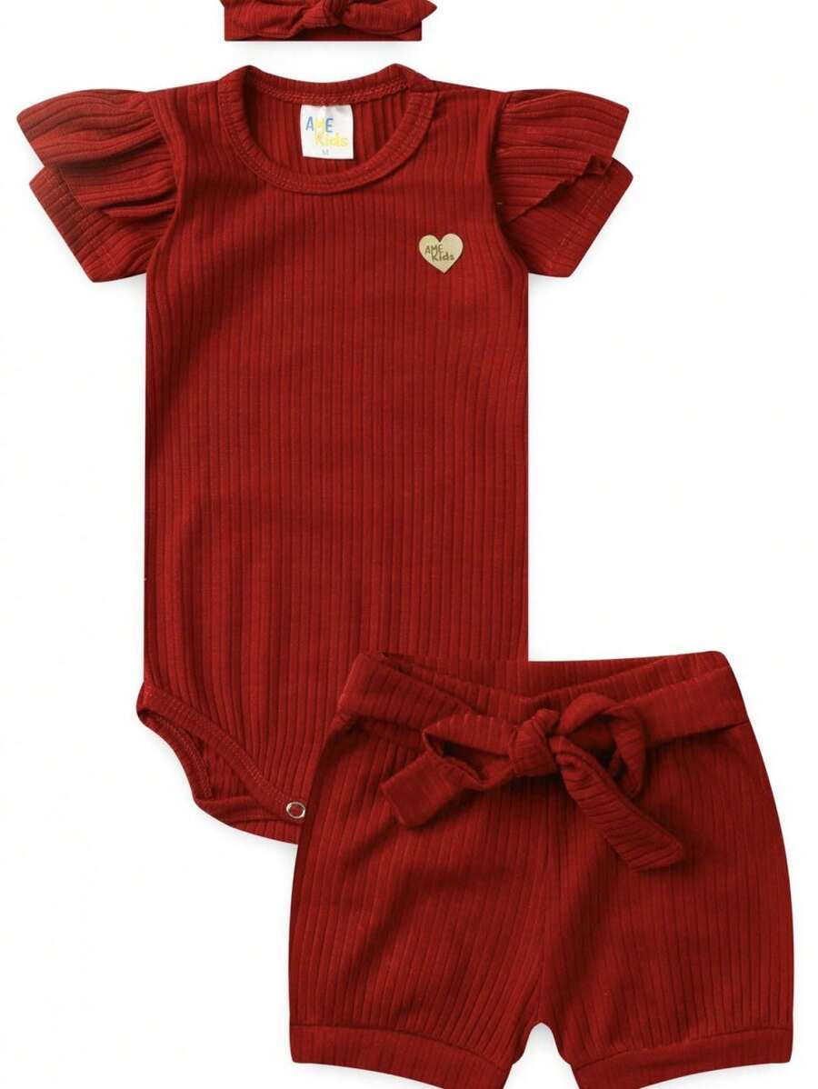 Ame Kids Baby Girls Sets - Rojo - Ver 1