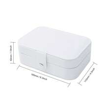 1 pieza Caja de almacenamiento personalizada para joyas de mujeres con flores y nombre, organizador de joyas personalizado de moda, regalo perfecto para madre, novia, aniversario de mujer. - Rosa - Ver 7