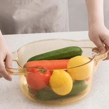 沙拉磨，廚房用6合1磨切機，蔬菜切片機多刀片薯片，蔬菜切片機，切菜機，絲切削和削皮機，適用於小型廚房工作黃色 - 黃色 - 查看 10