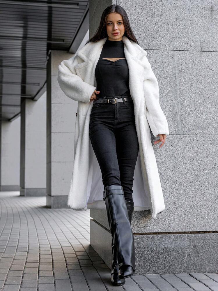 Women's Black Shark Lock Fold The Knee Boots Wedges High Heels Boots Zipper Knee-Length Boots Round-Toe Designer Luxury Long Boots