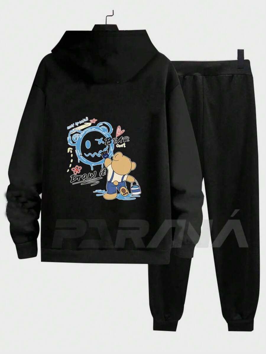 Men Sweatshirts - 黑色 - 查看 1