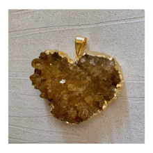 Lerato Afro Kit 2 Pcs  Pingente Ametista + Citrino,  Mulher Estilo Elegante, Aniversário Casamento , Envio Nacional