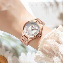 CURREN Fashion Women Watch Top Brand Luxury Lady Girl Classic Wristwatch Stainless Steel Bracelet Strap Simple Original Waterproof Elegant Female Clock Gift 9081