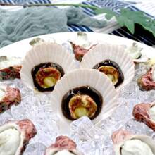 4 piezas de ostiones artificiales, modelo falso de mariscos y concha para la decoración de la fiesta de la cocina, exhibición de muestras de alimentos - Categoría - Ver 8