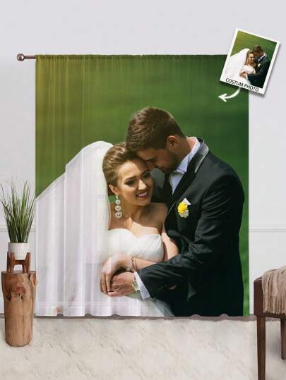 1pc Custom Photo Curtains, Personalized Curtains With Photo And Text, Curtains Photo Collage, Custom Dog Curtains, Personalized Dog Curtainss, Personalized Throws Curtains, Dog Picture Curtains, Collage Curtains, Best Friend Photo Curtains, Cozy Curtains, Family Photo Gift, Wedding Gift, Birthday Gifts, Mother's Day Gift, Father's Day Gift, Gift For Mom/Dad, Gift For Friend, Gift For Her