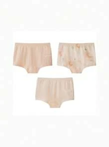 mini bala Tween Girl-ondergoed, set van 3 babykatoenen, elastische, huidvriendelijke absorberende, zweetabsorberende, ademende boxershorts