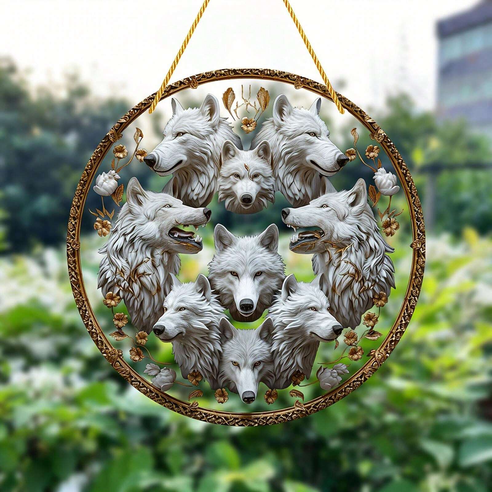 2 Stück Weihnachts-Heißluftballon Wanddekoration - 2D Acryl Ornamente