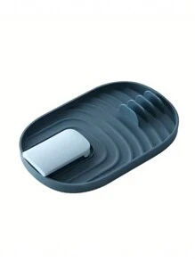 1pc, Foldable Kitchen Organizer: Spatula/Spoon Rest, Pot Lid Holder, And Tableware Storage Rack - Save Space And Keep Your Kitchen Tidy