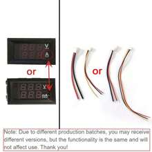 0.28" LED Voltage Meter Ammeter Meter, Red Blue Digital Multimeter Display Voltage Current Tester, 0-100V 10A Detector Voltage Current Surface Panel Ampere Voltmeter Meter