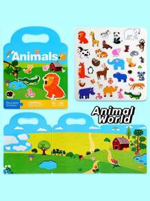 Libros de pegatinas reutilizables, pegatinas de educación temprana para niños, libro de pegatinas silencioso con múltiples escenas, adecuado para regalos de Navidad y Año Nuevo, pegatinas de lectura, libro silencioso, pegatinas de Navidad para niños, libro de pegatinas, regalos de Navidad para niños, libro de pegatinas reutilizables, Navidad para niños, libro de Navidad para niños, libros de lectura, libro de pegatinas, libro de pegatinas reutilizables, pegatinas para niños, libro de pegatinas, pegatinas, pegatinas para niños - Multicolor - Ver 10
